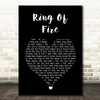 Johnny Cash Ring Of Fire Black Heart Song Lyric Quote Music Print