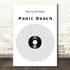 Maria McKee Panic Beach Vinyl Record Song Lyric Quote Music Print