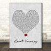 The Wanted Heart Vacancy Grey Heart Song Lyric Quote Music Print