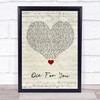 The Weeknd Die For You Script Heart Song Lyric Quote Music Print