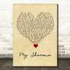 The Knack My Sharona Vintage Heart Song Lyric Quote Music Print