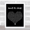 Lizzo Good As Hell Black Heart Song Lyric Quote Music Print