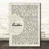 Queen Breakthru Vintage Script Song Lyric Quote Music Print