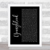 5 Seconds Of Summer Youngblood Black Script Song Lyric Quote Music Print