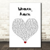Dierks Bentley Woman, Amen White Heart Song Lyric Quote Music Print
