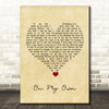 Les Misérables On My Own Vintage Heart Song Lyric Quote Music Print