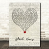 Michael Bolton Steel Bars Script Heart Song Lyric Quote Music Print