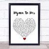 The Pretenders Hymn To Her White Heart Song Lyric Quote Music Print