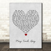 Andy Williams May Each Day Grey Heart Song Lyric Quote Music Print