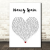 Christy Moore Nancy Spain White Heart Song Lyric Quote Music Print