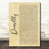 Loyle Carner Damselfly Rustic Script Song Lyric Quote Music Print