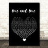 Robert Miles One and One Black Heart Song Lyric Quote Music Print