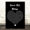 John Legend Love Me Now Black Heart Song Lyric Quote Music Print