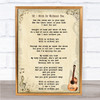 U2 With Or Without You Song Lyric Vintage Quote Print