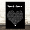 Ed Sheeran Bloodstream Black Heart Song Lyric Quote Music Print