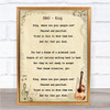 UB40 King Song Lyric Vintage Quote Print