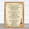 Ed Sheeran Thinking Out Loud Song Lyric Vintage Quote Print