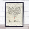 Smashing Pumpkins Ava Adore Script Heart Song Lyric Quote Music Print