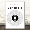Twenty One Pilots Car Radio Vinyl Record Song Lyric Quote Music Print