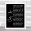 Osborne Brothers Rocky Top Black Script Song Lyric Quote Music Print