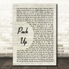 Eliza Doolittle Pack Up Vintage Script Song Lyric Quote Music Print