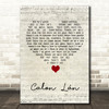 Cerys Matthews Calon Lân Script Heart Song Lyric Quote Music Print