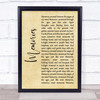 Elvis Presley Memories Rustic Script Song Lyric Quote Music Print