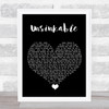 Lucy Spraggan Unsinkable Black Heart Song Lyric Quote Music Print