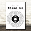 Garth Brooks Shameless Vinyl Record Song Lyric Quote Music Print