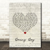 Eva Cassidy Danny Boy Script Heart Song Lyric Quote Music Print