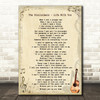 The Proclaimers - Life With You Song Lyric Guitar Quote Print