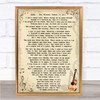 ABBA The Winner Takes It All Song Lyric Vintage Quote Print