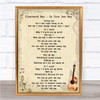 Fleetwood Mac Go Your Own Way Song Lyric Vintage Quote Print