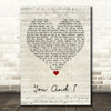 Lady Gaga You And I Script Heart Song Lyric Quote Music Print