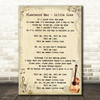 Fleetwood Mac Little Lies Song Lyric Vintage Quote Print