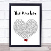 Bastille The Anchor White Heart Song Lyric Quote Music Print