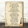 Adele Chasing Pavements Song Lyric Vintage Quote Print