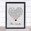 Ocean Colour Scene The Circle Grey Heart Song Lyric Quote Music Print