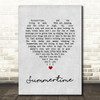 Ella Fitzgerald Summertime Grey Heart Song Lyric Quote Music Print