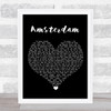 Imagine Dragons Amsterdam Black Heart Song Lyric Quote Music Print