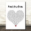 Imagine Dragons Amsterdam White Heart Song Lyric Quote Music Print