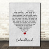 Counting Crows Colorblind Grey Heart Song Lyric Quote Music Print