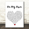 Les Misérables On My Own White Heart Song Lyric Quote Music Print
