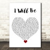 Avril Lavigne I Will Be White Heart Song Lyric Quote Music Print