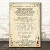 Whitney Houston I Know Him So Well Vintage Guitar Song Lyric Quote Print