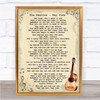 The Beatles Hey Jude Song Lyric Vintage Quote Print