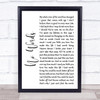 Cody Jinks No Words White Script Song Lyric Quote Music Print