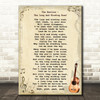 The Beatles The Long & Winding Road Song Lyric Vintage Quote Print