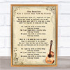 The Beatles With A Little Help From My Friends Song Lyric Vintage Quote Print