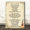 Blur Girls And Boys Song Lyric Vintage Quote Print